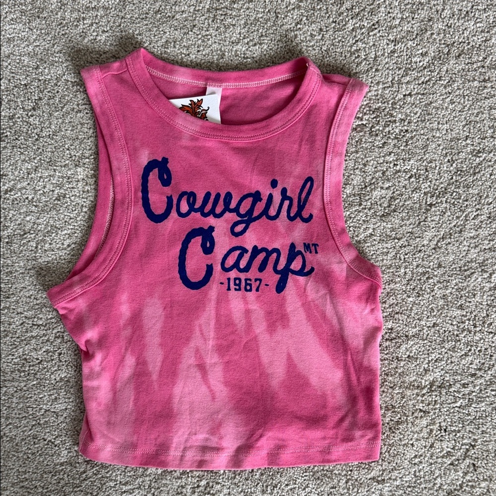 Cowgirl Camp Pink women’s  Tank Top